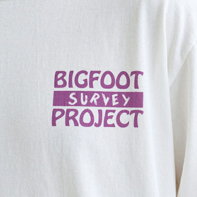 NANGA×TACOMA FUJI RECORDS ナンガ×タコマフジレコード BIGFOOT SURVEY PROJECT LOGO L/S TEE ビッグフットサーベイプロジェクトロゴロングスリーブティー