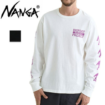 NANGA×TACOMA FUJI RECORDS ナンガ×タコマフジレコード BIGFOOT SURVEY PROJECT LOGO L/S TEE ビッグフットサーベイプロジェクトロゴロングスリーブティー