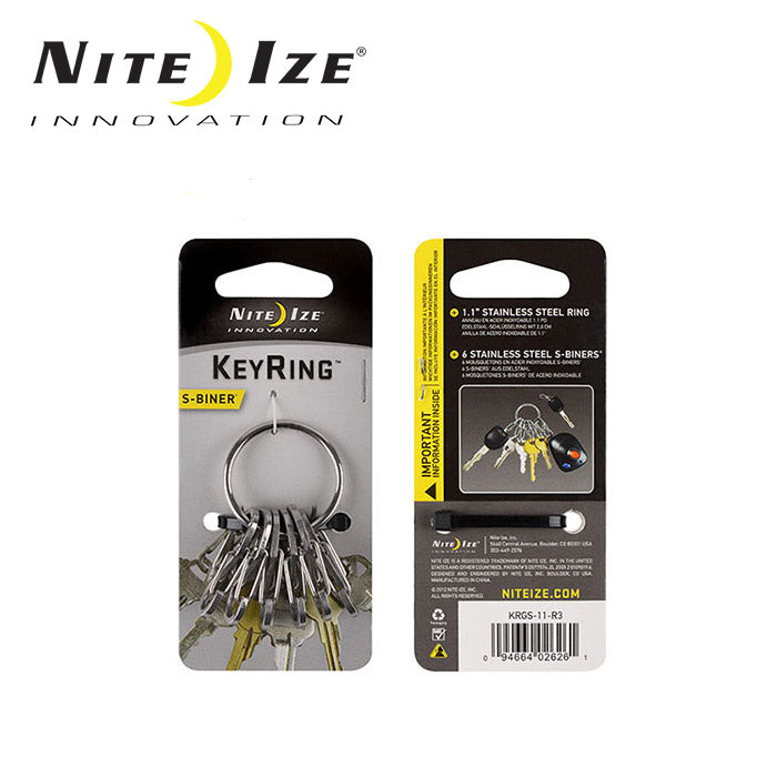 NITE-IZE ナイトアイズ キーリング スチール ステンレスシルバー KRGS-11-R3