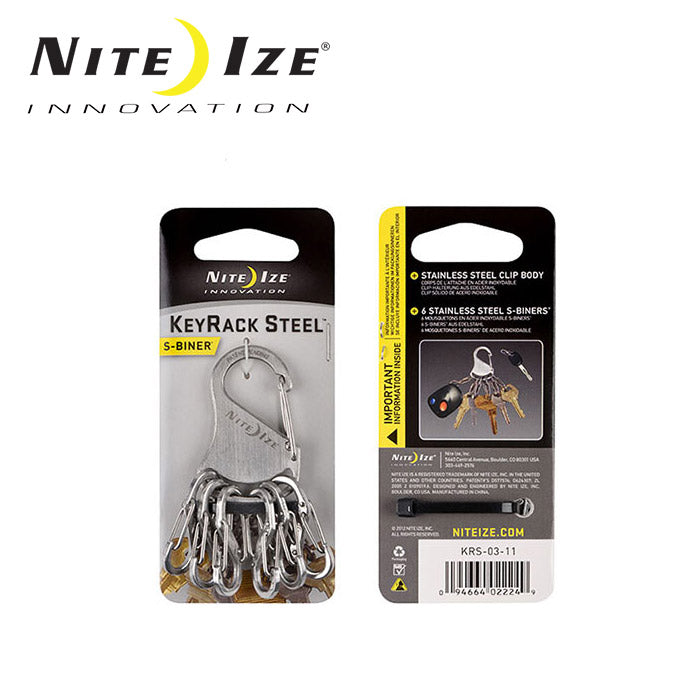 NITE-IZE ナイトアイズ キーホルダーキーラック/KRS-03-11/ステンレス/日本正規品
