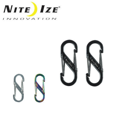 NITE-IZE ナイトアイズ S-BINER ステンレススチール No5 ×2P エスビナーSBHLF2PK-01/SBHLF2PK-11/SBHLF-03-07　