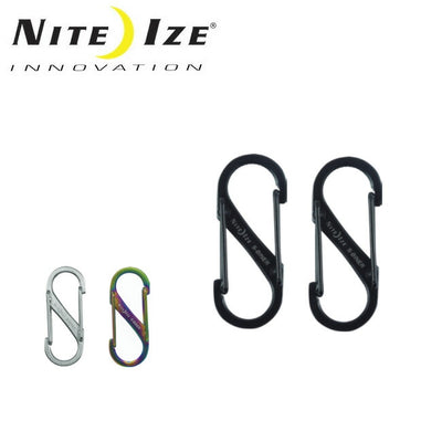 NITE-IZE ナイトアイズ S-BINER ステンレススチール No1 エスビナーSB1-2PK-01/SB1-2PK-11/SB1-2PK-07