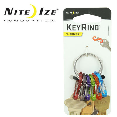 NITE-IZE ナイトアイズ KEYRING S-BINER キーリングエスビナー シルバー KRG2-11-R3