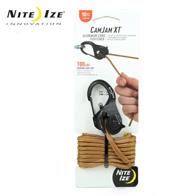 NITE-IZE ナイトアイズ カムジャム アルミニウムXT パラコード コヨーテカラー付 NI59135/NCJSA-29-R3