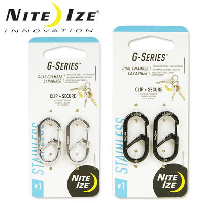 NITE-IZE ナイトアイズ Gシリーズデュアルチャンバーカラビナ ＃1 GS1