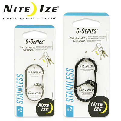 NITE-IZE ナイトアイズ Gシリーズデュアルチャンバーカラビナ ＃2 GS2