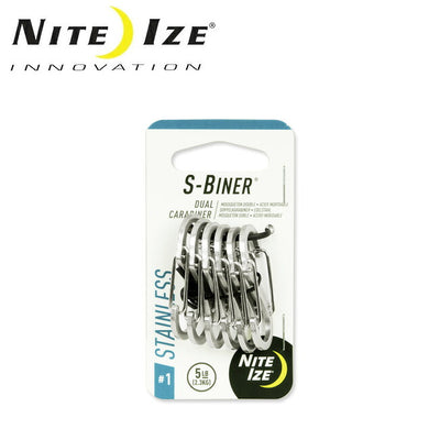NITE-IZE ナイトアイズ S-BINER エスビナステンレス鋼デュアルカラビナ#1 SB1