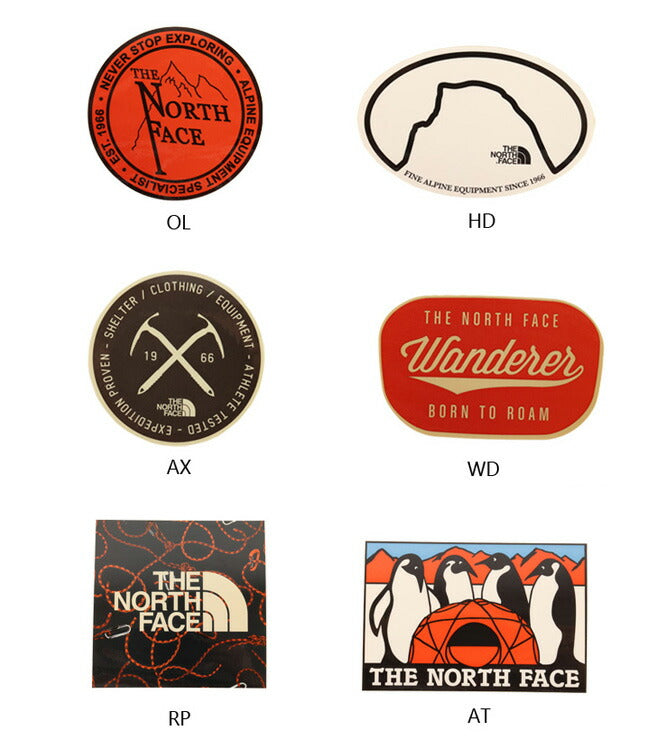 THE NORTH FACE ザ・ノース・フェイス ステッカー TNFプリントステッカー Tnf Print Sticker NN31710 【メール便発送350円・代引不可】