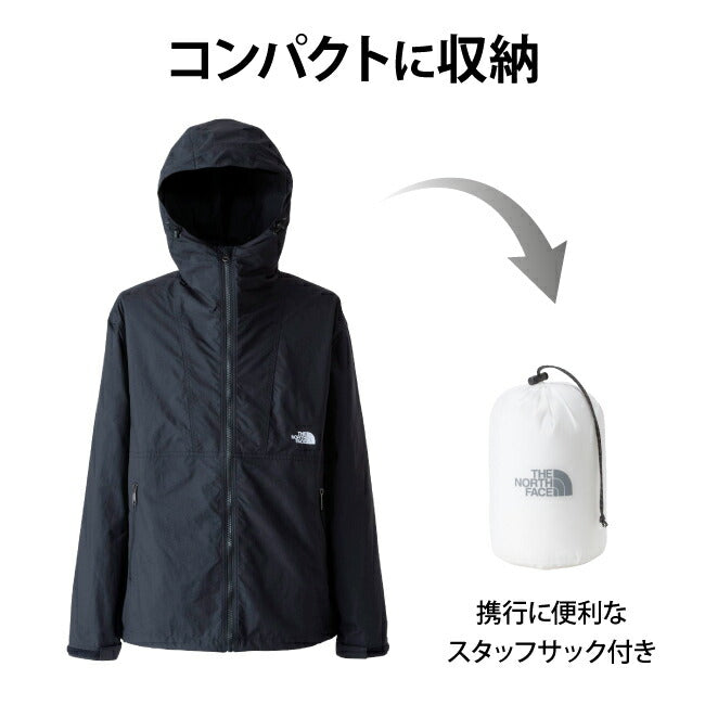 NP72230 コンパクト ジャケット ブラック Mサイズ　収納袋付属 THE NORTH FACE - Compact Jacket コンパクトジャケット NP72230｜収納