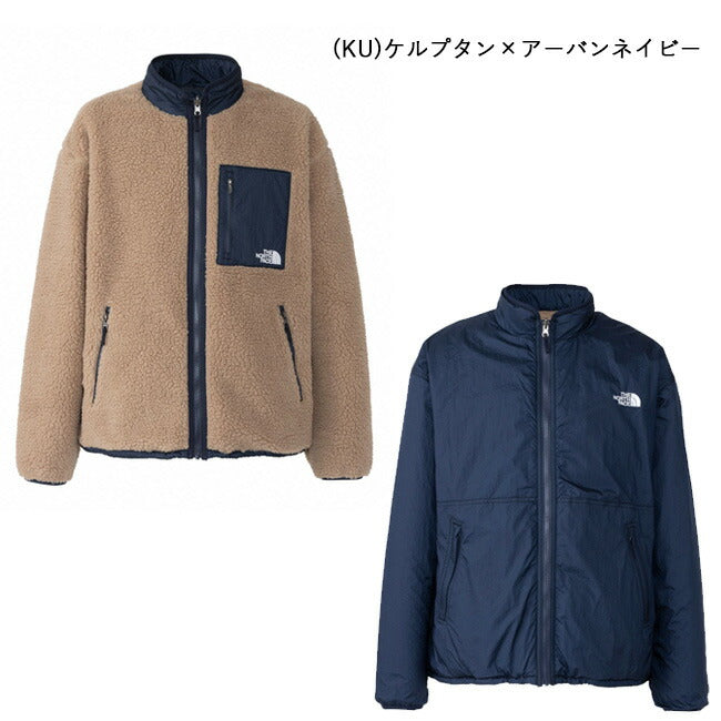 b系　ECKO UNLTD ネイビー ベージュ リバーシブル　ジャケット THE NORTH FACE ザ・ノース・フェイス Reversible Extreme Pile Jacket