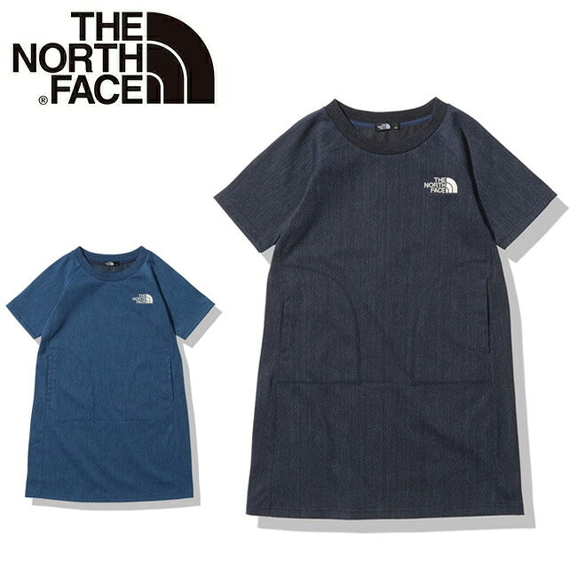 THE NORTH FACE ザ・ノース・フェイス G Stretch Denim Mountain Onepiece ガールズストレッチデニムマウンテンワンピース NTG12218