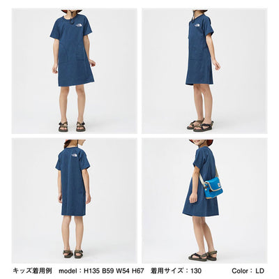 THE NORTH FACE ザ・ノース・フェイス G Stretch Denim Mountain Onepiece ガールズストレッチデニムマウンテンワンピース NTG12218