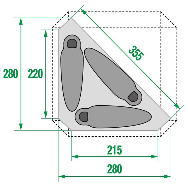 THE NORTH FACE ザ・ノース・フェイス Evabase 6 Half Inner