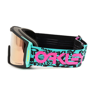2025 OAKLEY オークリー Line Miner L ラインマイナー Pink Logo Collage Prizm Rose Gold Iridium OO7070-H5