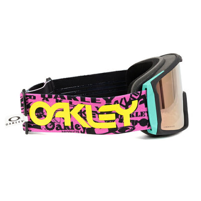 2025 OAKLEY オークリー Line Miner L ラインマイナー Pink Logo Collage Prizm Rose Gold Iridium OO7070-H5