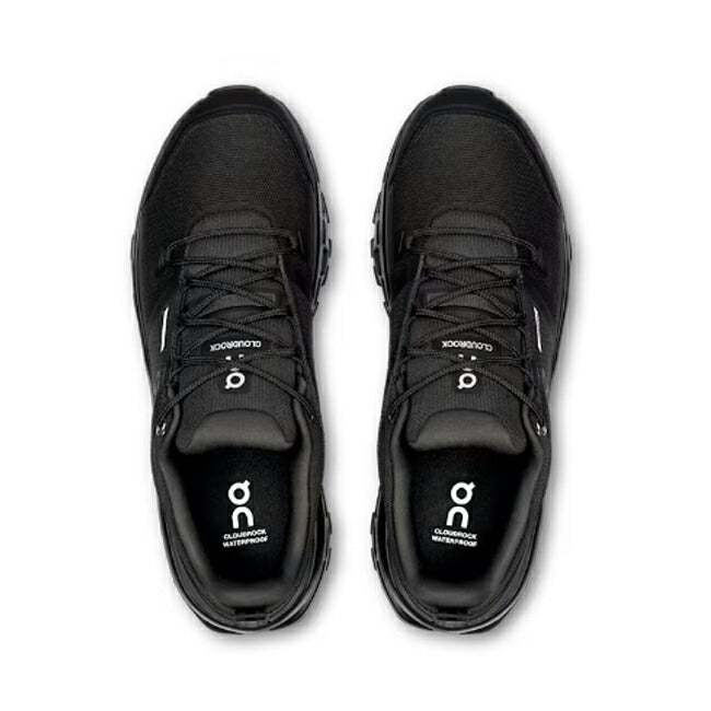 On オン Cloudrock Low Waterproof クラウドロックローウォータープルーフ Black/Black 3MF10251043