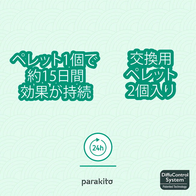 PARAKITO パラキート 虫除け カラーバンド　ペレット2個入り　 FNGWB1JP 【メール便・代引き不可】