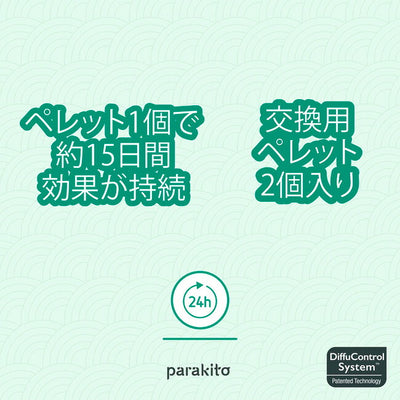 PARAKITO パラキート 虫除け カラーバンド　ペレット2個入り　 FNGWB1JP 【メール便・代引き不可】