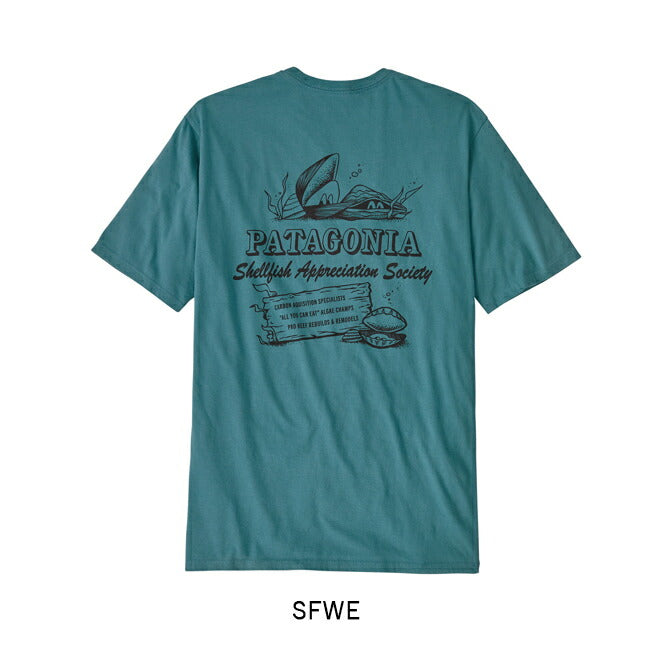 Patagonia パタゴニア M's Aquatic Action Organic T-Shirt メンズアクアティックアクションオーガニックTシャツ 37801