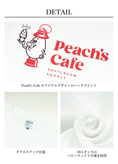 Peach's Cafe ピーチズカフェ バックプリントTシャツ