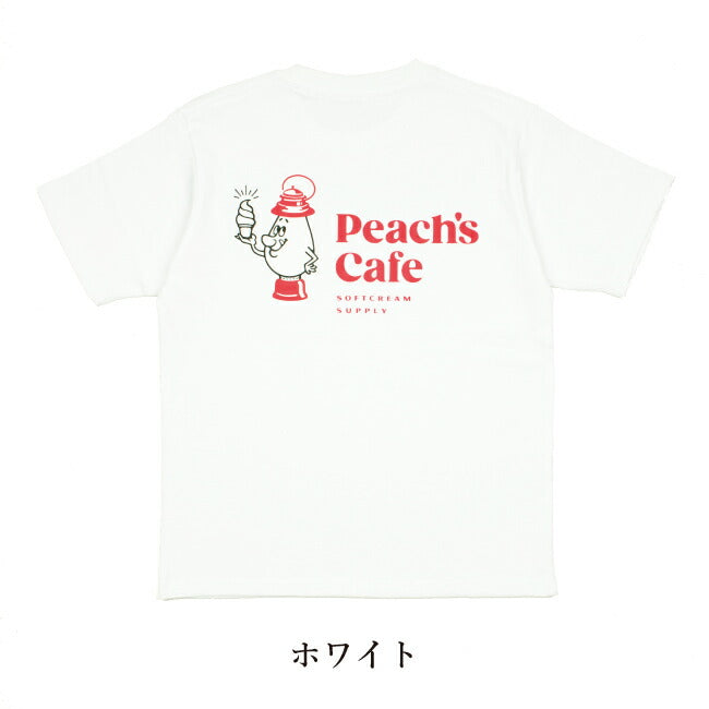 Peach's Cafe ピーチズカフェ バックプリントTシャツ