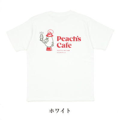 Peach's Cafe ピーチズカフェ バックプリントTシャツ