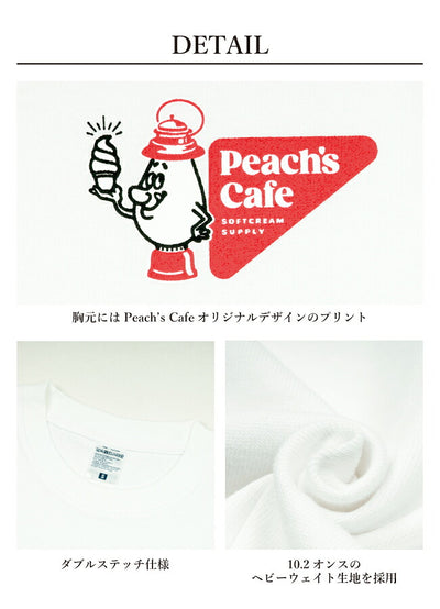 Peach's Cafe ピーチズカフェ フロントプリントTシャツ