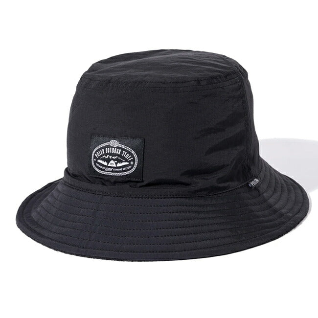 POLeR ポーラー REVERSIBLE BUCKET HAT リバーシブルバケットハット Black/Black 243MCV0110