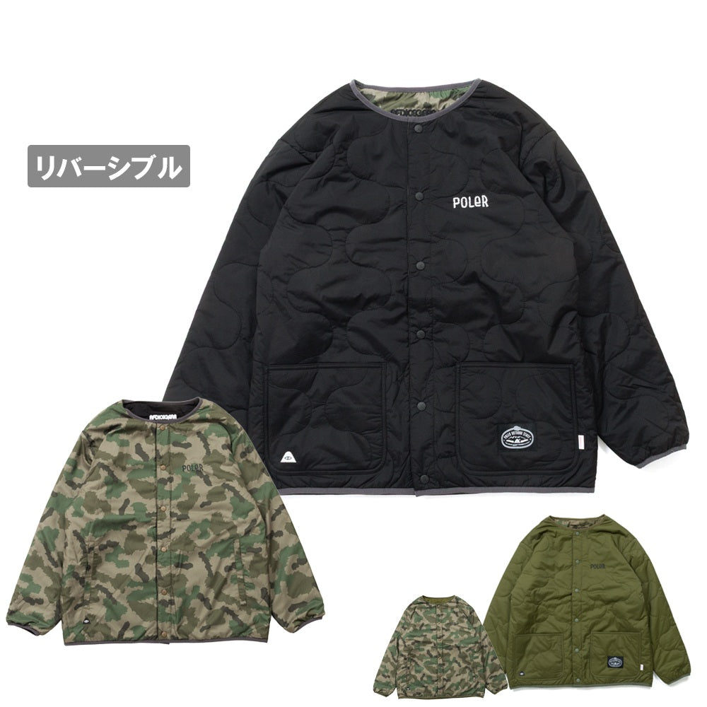 AFD×POLER REVERSIBLE QUILTED JACKET リバーシブルキルティッドジャケット 253MCV0004