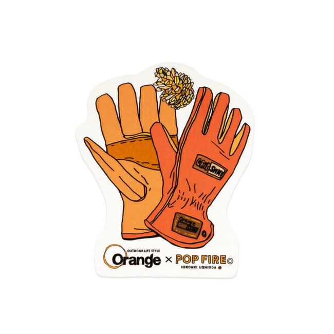 POP FIRE ポップファイア 別注ステッカー グローブ PS0116