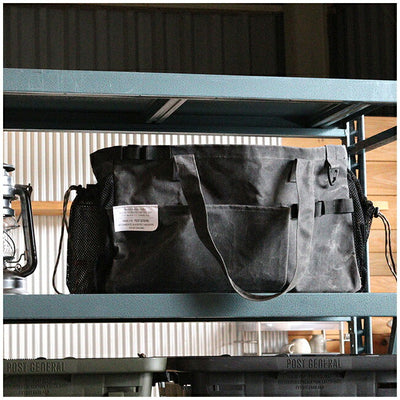 POST GENERAL ポストジェネラル WAXED CANVAS TOOL BAG RECT ワックスドキャンバスツールバッグレクト 982140062/982140063