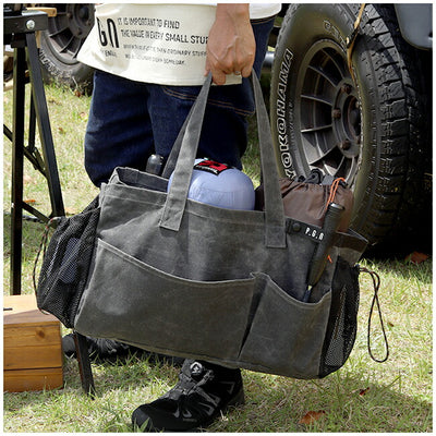 POST GENERAL ポストジェネラル WAXED CANVAS TOOL BAG RECT ワックスドキャンバスツールバッグレクト 982140062/982140063