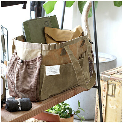 POST GENERAL ポストジェネラル WAXED CANVAS TOOL BAG RECT ワックスドキャンバスツールバッグレクト 982140062/982140063