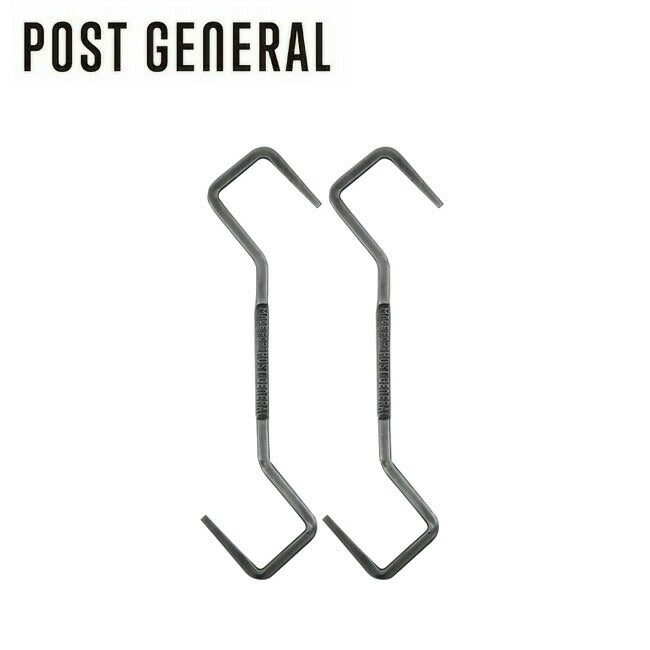 POST GENERAL ポストジェネラル INDUSTRIAL HOOK LONG -PACK2 インダストリアルフックロング-パック2 982160020