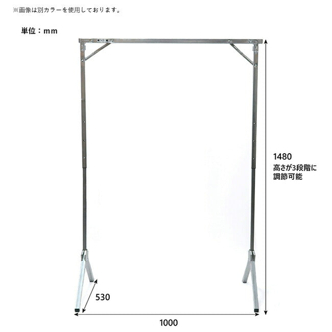 POST GENERAL ポストジェネラル EXHIBITION FOLDABLE HANGER RACK エキシビションフォルダブルハンガーラック Black 982450033