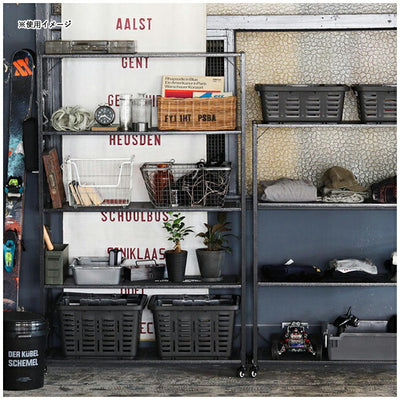 【送料無料対象外】POST GENERAL ポストジェネラル LIGHT-WEIGHT IRON MESH SHELF 5段 ライトウェイトアイアンメッシュシェルフ5段 982450020