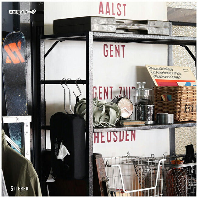 【送料無料対象外】POST GENERAL ポストジェネラル LIGHT-WEIGHT IRON MESH SHELF 5段 ライトウェイトアイアンメッシュシェルフ5段 982450020