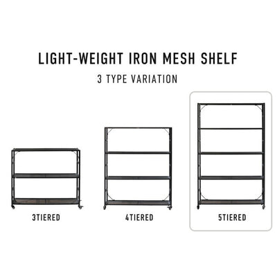 【送料無料対象外】POST GENERAL ポストジェネラル LIGHT-WEIGHT IRON MESH SHELF 5段 ライトウェイトアイアンメッシュシェルフ5段 982450020