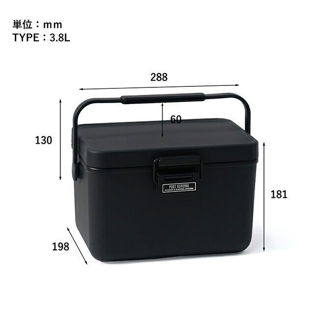 POST GENERAL ポストジェネラル THE ICE ERA HARD-SHELL COOLER 3.8L アイスエラハードシェルクーラー3.8L 982470005