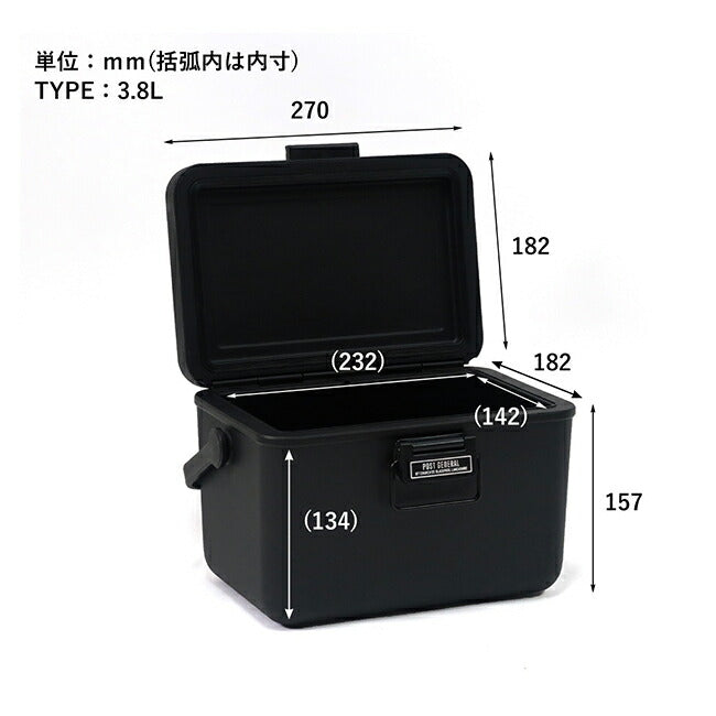 POST GENERAL ポストジェネラル THE ICE ERA HARD-SHELL COOLER 3.8L アイスエラハードシェルクーラー3.8L 982470005