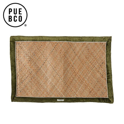 PUEBCO プエブコ HANDWOVEN NAP MAT Olive ハンドウーブンナップマット オリーブ 109794