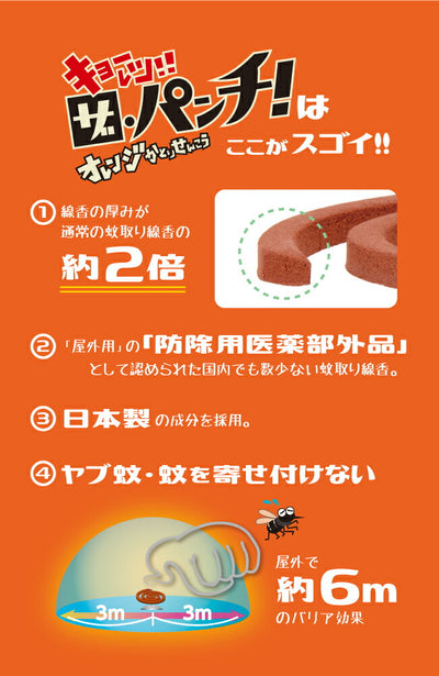 オレンジかとりせんこう「ザ・パンチ」＋ヤブ蚊・マダニ ガードスプレー「ザ・ディフェンダー」 セット