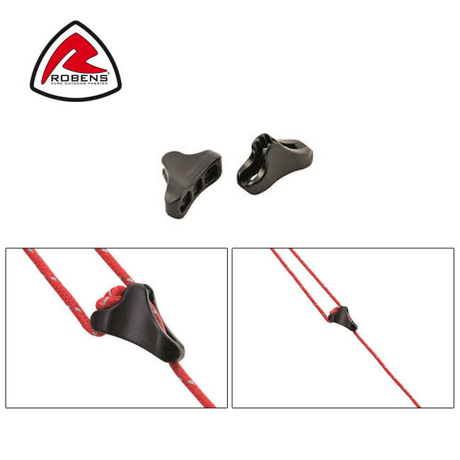 ROBENS ローベンス テントアクセサリー Guyline Lock 2.5mm 6pcs. ガイラインロック 2.5ｍｍ 6コ入り ROB690193