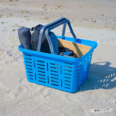 RING STAR リングスター 対馬オーシャンプラスチックバスケット レギュラーサイズ465 ライトブルー