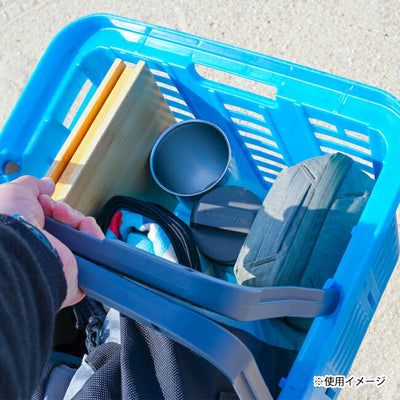 RING STAR リングスター 対馬オーシャンプラスチックバスケット レギュラーサイズ465 ライトブルー