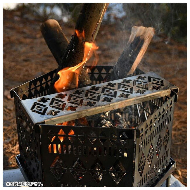 Rob Snow ロブスノー 組立式焚火台 Dian ディアン(黒皮鉄