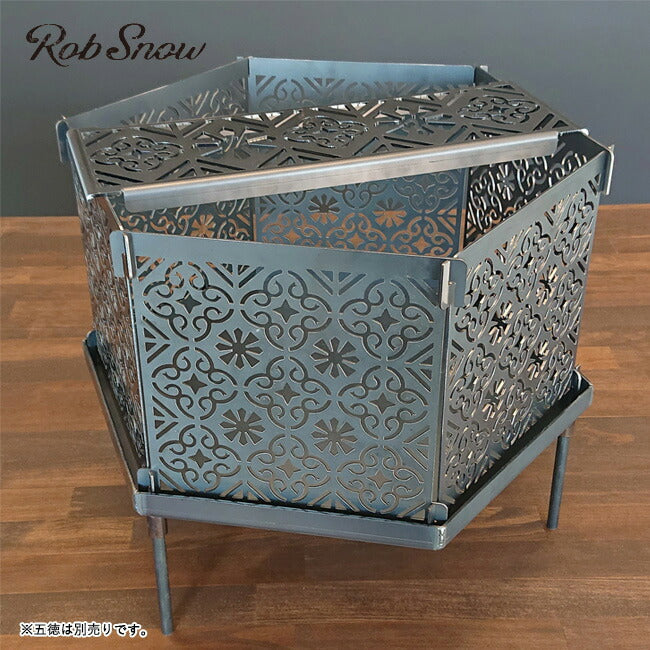 Rob Rabat ラバト 黒鉄 焚き火台　中古品 Rob Rabat ラバト 黒鉄 焚き火台 中古品 組立式焚火台「Rabat