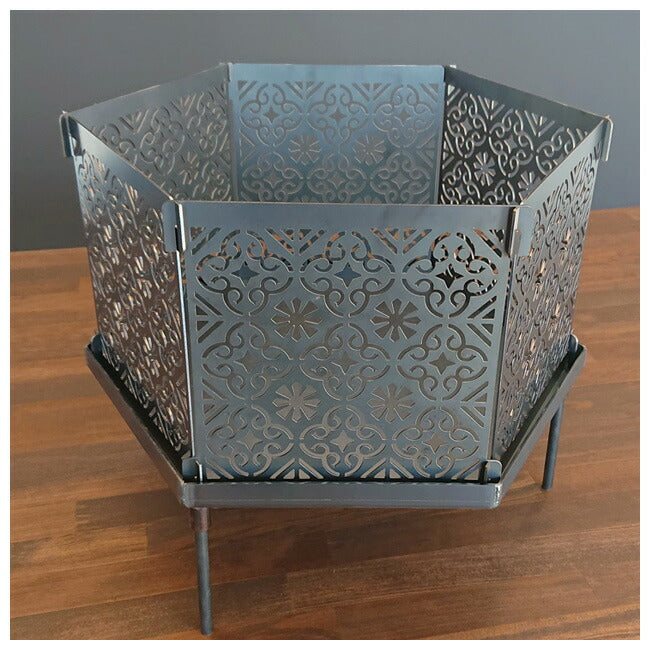 Rob Snow ロブスノー 組立式焚火台 Rabat ラバト(黒皮鉄) – アウトドア