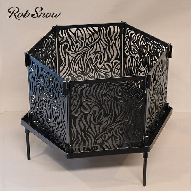 Rob Snow ロブスノー 組立式焚火台 Shinobi シノビ (黒皮鉄