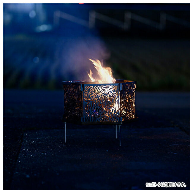 Rob Snow ロブスノー 組立式焚火台 Shinobi シノビ (黒皮鉄